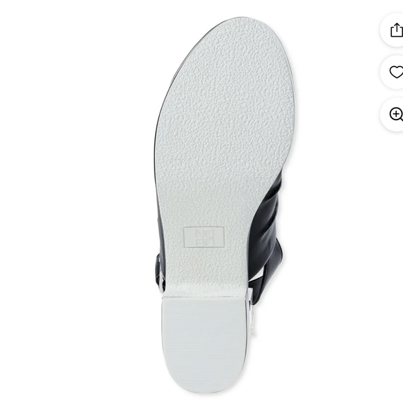 NWT Black Platform Cogs | Slingback | Ruched | Closed Toe - Picture 5 of 5